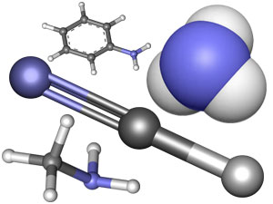 модели молекул, азотсодержащие соединения