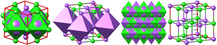 halite crystal structure, кристаллическая структура галита, галит, halite