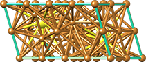 Chalcocite crystal structure, кристаллическая структура халькозина 