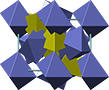 Pyrite crystal structure, кристаллическая структура пирита
