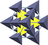 Sphalerite crystal structure, кристаллическая структура сфалерита